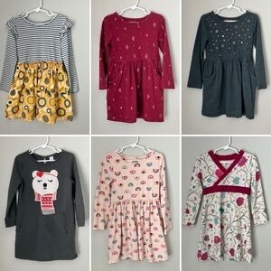 6-piece play dress set - rainbows, flowers, sun and stars